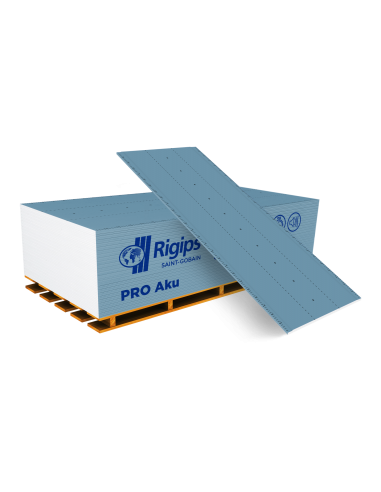 Akustická SDK doska Rigips PRO Aku biela 12,5x1200x2000 mm. Akustická SDK doska Rigips PRO Aku biela 12,5x1200x2000 mm.