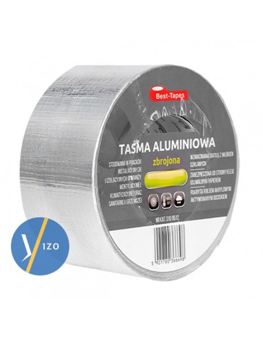 Hliníková vystužená páska na parozábranu 72 mm.