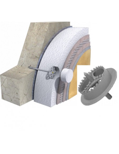 PEG/kolíky pre rozšírené POLYSTYRÉNU/vlna KOELNER KI - 260M Gr. 26 cm kov vreteno