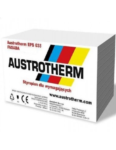 Fasáda z polystyrénu Austrotherm EPS 038 SUPER fasáda.