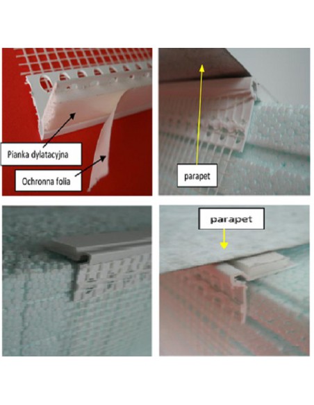Przyokienna pásy, tesnenia, tesnenie a mriežka externé APU. 250 cm