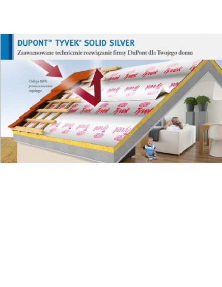 Membránové strechy Tyvek Solid Silver (84 g/m2)