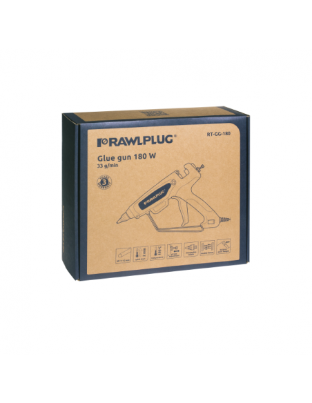 Tepelná lepiaca pištoľ RawlPlug 180W