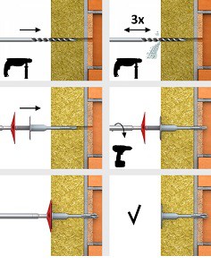 Nástroj na povrchovú montáž RawlPlug R-TFIX-TOOL-RED 2