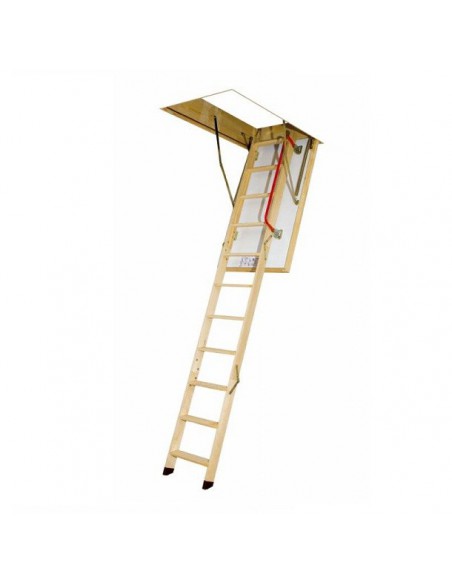 Podkrovné schody s dreveným rebrík 90x80cm