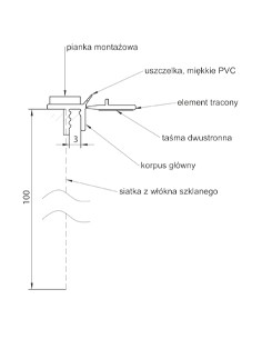 Okenná lišta APU Bella Plast BP13 MIDI borovica 250 cm. 2