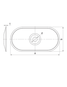 Oválne oceľové podložky RawlPlug R-POW-07 82 mm (100 ks) 2